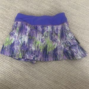 Ivivva girls skirt green and purple